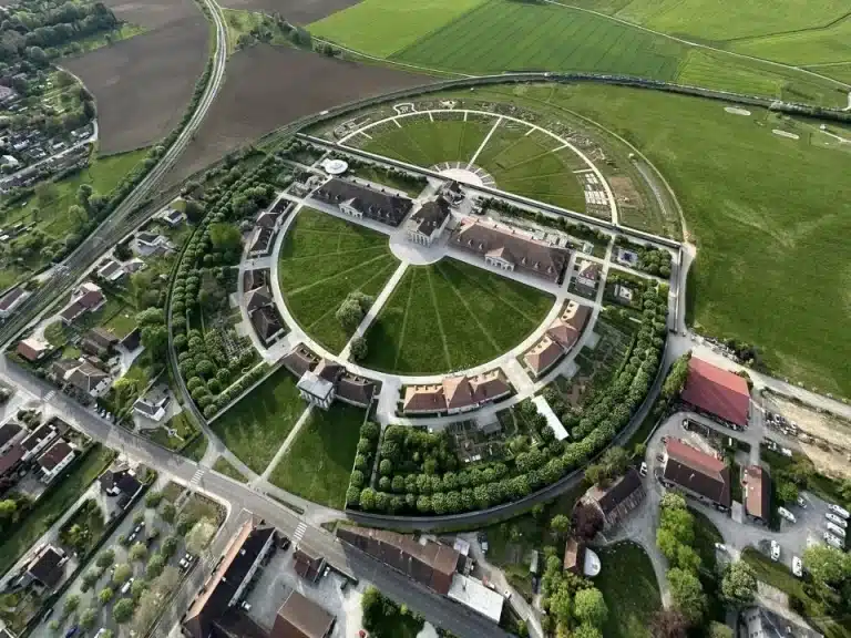 Bâtiment Saline Royale vu d'en haut