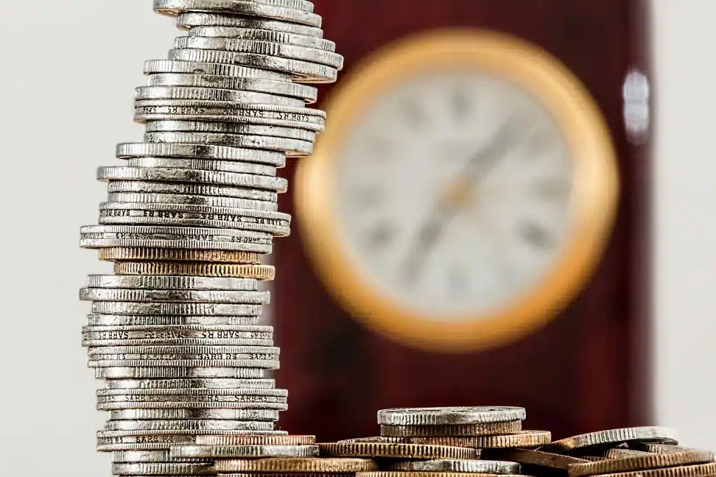 Une pile de pièce de monnaie