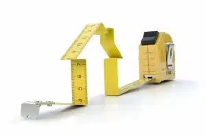 Un mètre en forme de maison