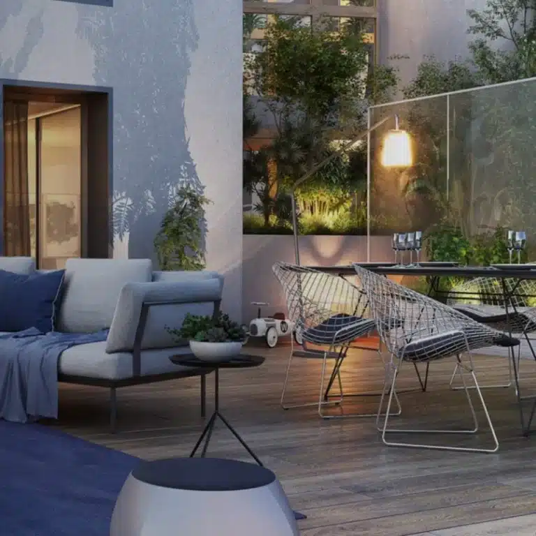 Espace co-living extérieur