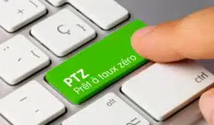 Image représentant une touche de clavier avec le mot "PTZ" écrit.