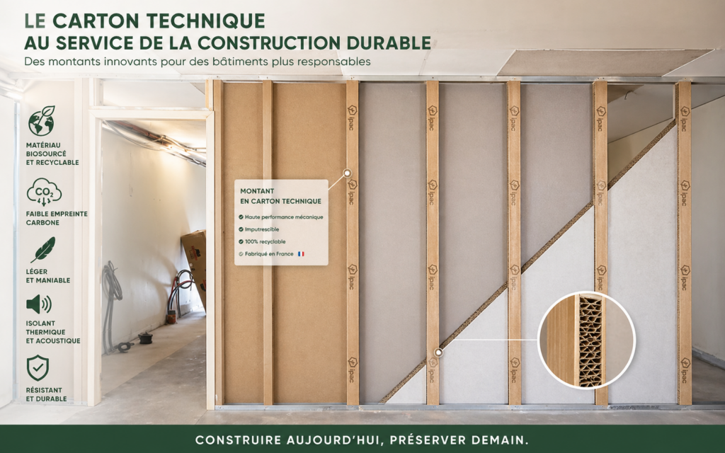 le carton technique s’impose dans la construction durable